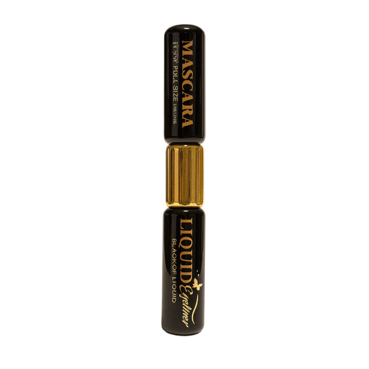 USHAS Mascara  Liquid Eyeliner 2 în 1 – Long Lasting Waterproof