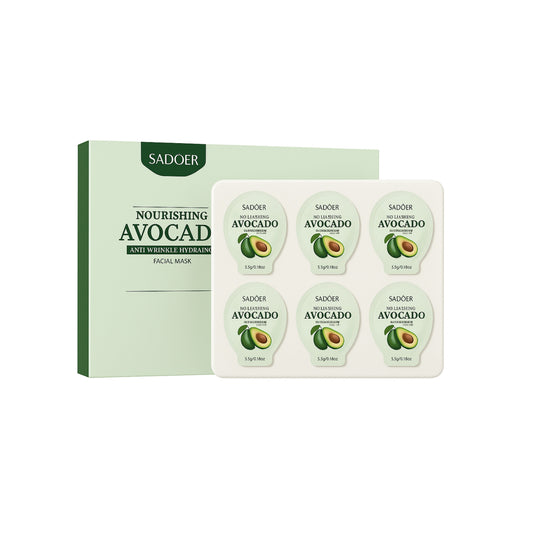 Mască Sadoer  de noapte cu avocado (3,2 g x 8 bucăți)