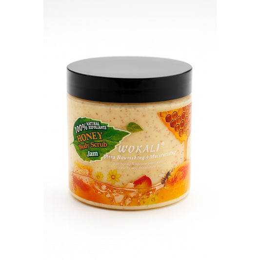 Exfoliant fața și corp Wokali Honey Body Scrub Jam 500ml WKL374