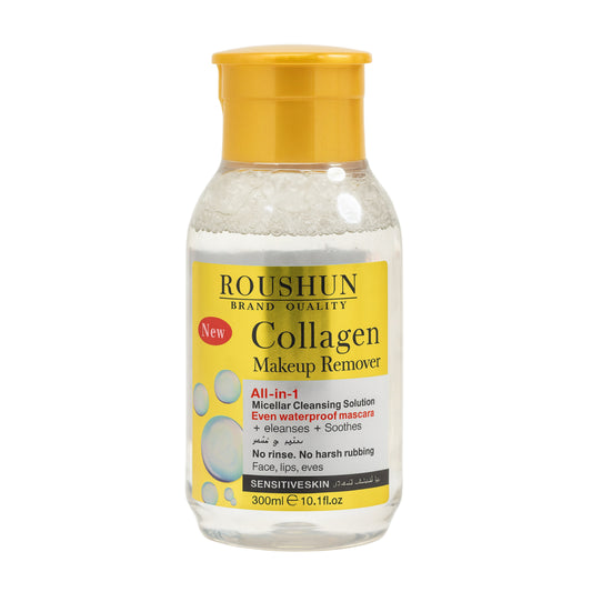 Apă micelară Demachiant cu colagen – ROUSHUN Collagen Makeup Remover (300 ml)
