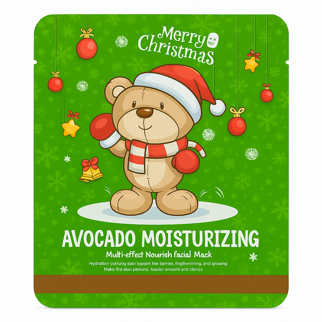 SADOER Mască facială hidratantă cu Avocado – Ediție de Crăciun 🎄✨