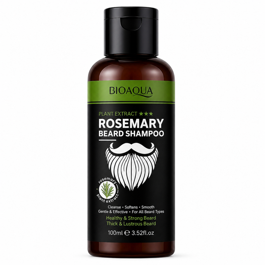 BIOAQUA ROSEMARY PLANT EXTRACT BEARD SHAMPOO – ȘAMPON PENTRU BARBĂ CU EXTRACT DE ROZMARIN, 100 ML BQY14126