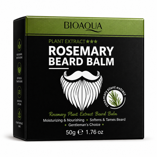 BIOAQUA ROSEMARY BEARD BALM – BALSAM PENTRU BARBĂ CU EXTRACT DE ROZMARIN, 50 G BQY5441