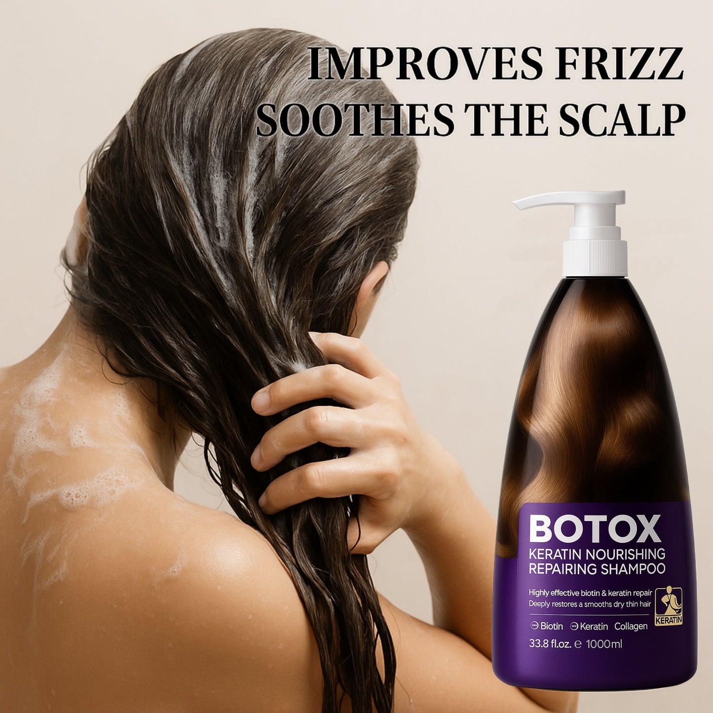 Sampon BOTOX  KORMESIC reparator si hranitor cu keratina  1000 ml