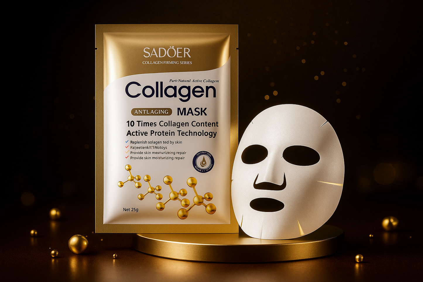 Mască SADOER anti-îmbătrânire cu colagen 25g. SD80885