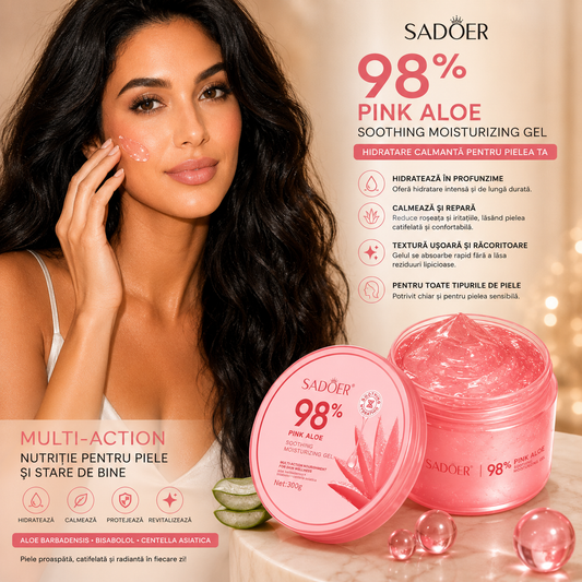 SADOER GEL HIDRATANT MULTIFUNCȚIONAL CU 98% EXTRACT DE ALOE ROZ 300 G SD87409