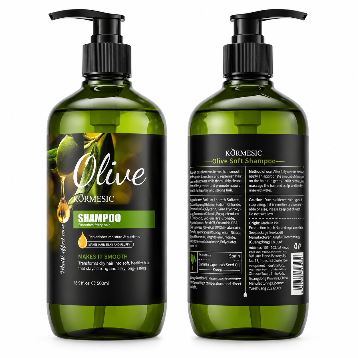KORMESIC ȘAMPON CU ULEI DE MĂSLINE 500 ML KMC63472