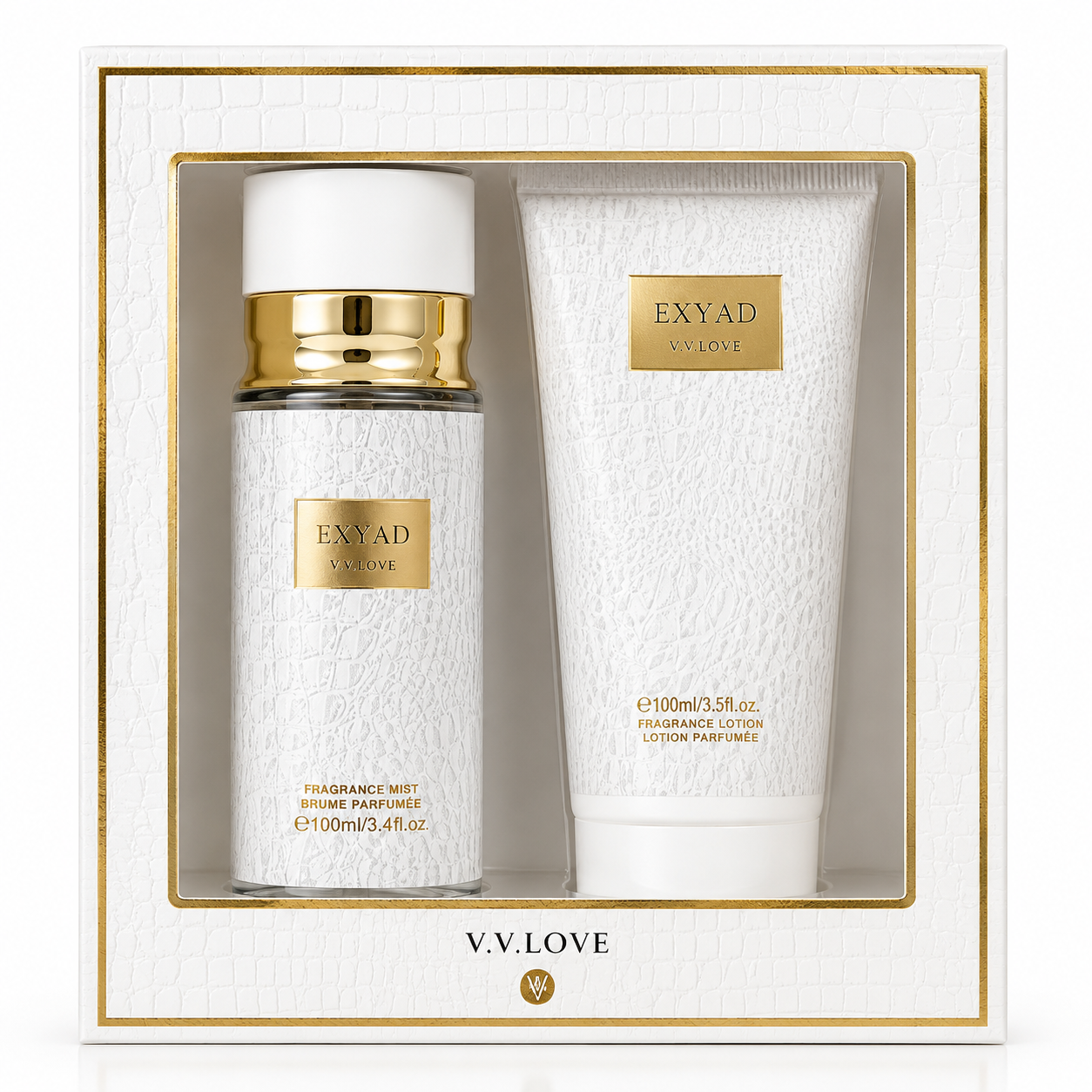 V.V.LOVE EYAD FRAGRANCE GIFT SET Fragrance Mist 100ML + Fragrance Lotion 75ML.