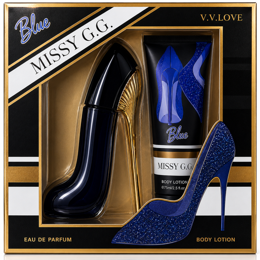 V.V.LOVE BLUE MISSY G.G. ПОДАРЪЧЕН КОМПЛЕКТ Парфюмна вода + Лосион за тяло.
