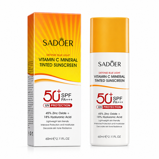 SADOER VITAMIN C МИНЕРАЛЕН ТОНИРАН СЛЪНЦЕЗАЩИТЕН КРЕМ SPF 50+ 60ml SD75192