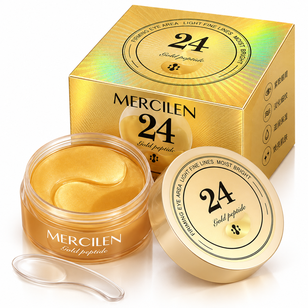 MERCILEN 24 Gold Peptide – Mască pentru Zona Ochilor cu Peptide, Efect Hidratant și Revitalizant – MXL2008
