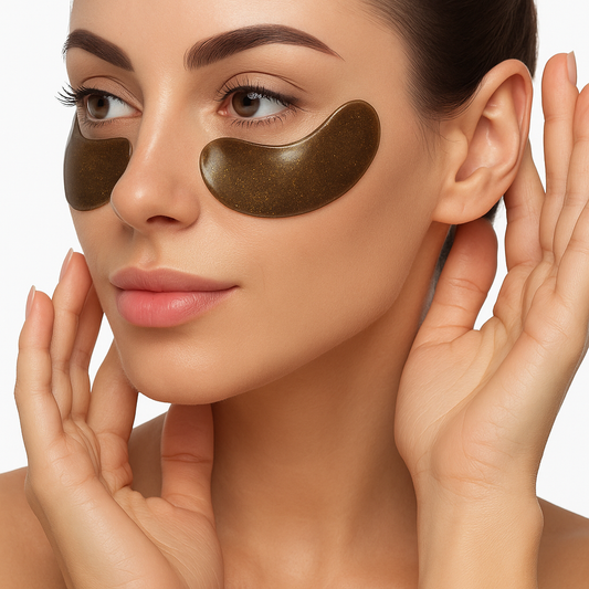 Masca pentru ochi Gold Black Pearl hydrogel, cu efect de anticearcan, lifting si antirid, Dr. Rashel DRL-1735