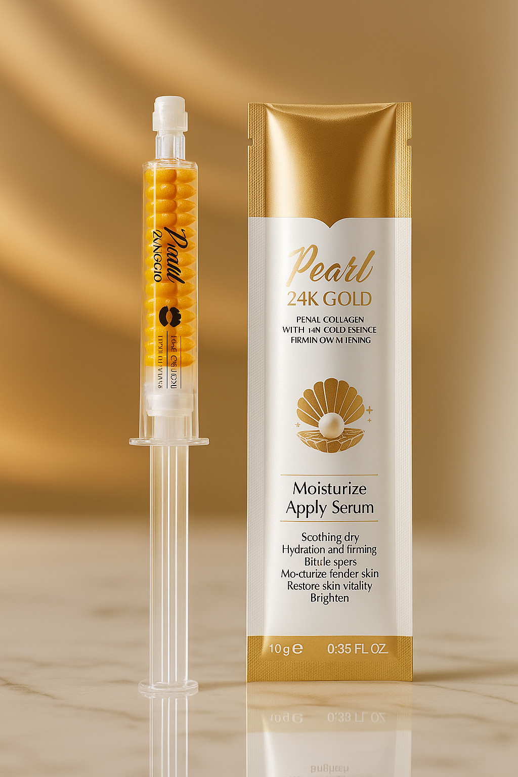 Sadoer Pearl 24K Gold Moisturize Apply facial serum 10g. SD58079