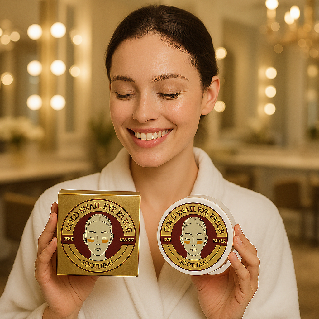 Set 60 Plasturi Hidrogel Premium pentru Ochi cu Aur, WKL 3013-3017 Extract de Mucus de Melc, Spirulina si Colagen Hidrolizat, Wokali Eye Patch