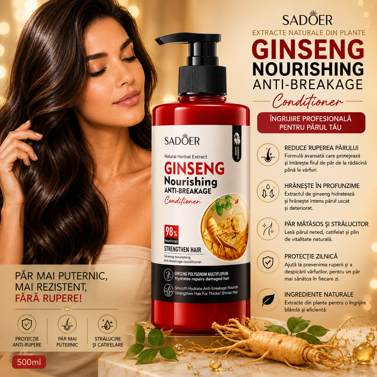 Sadoer Ginseng Nourishing Anti-Breakage Conditioner 500ml SD50892