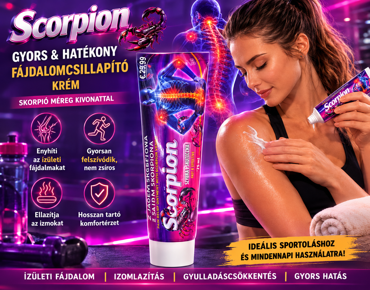 Crema cu extract de venin de scorpion