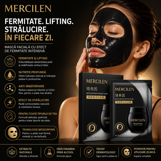 Mercilen Mască facială tip șervețel pentru hidratare și luminozitate MXL0943 (0929 )