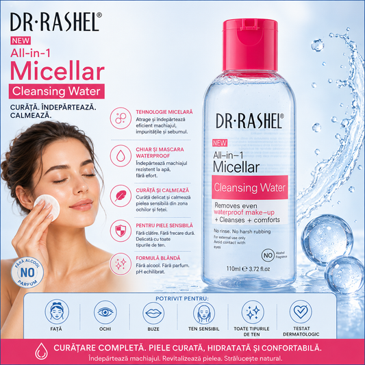 Мицеларна вода „Всичко в 1“ – DR.RASHEL Cleansing Water (110 ml)