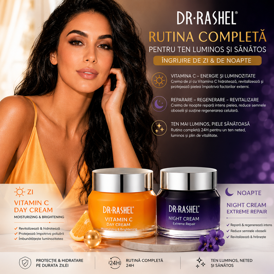 Dr. Rashel Cremă de zi cu vitamina C  cremă de noapte cu retinol (2 x 50 g) DRL-1723