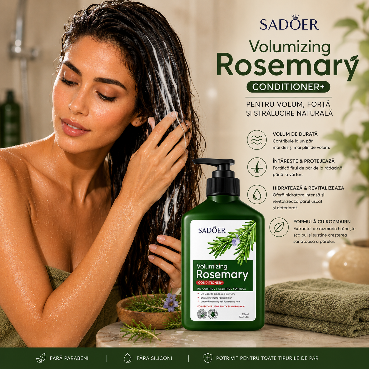 Sadoer Balsam de păr cu rozmarin 500 ml SD80632