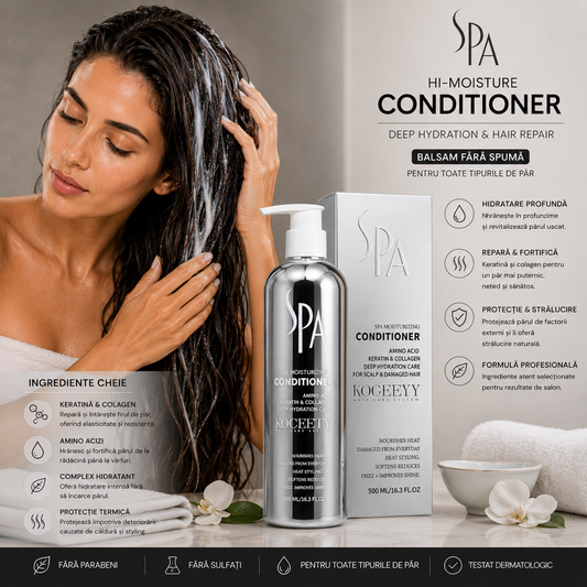 BALSAM HIDRATANT PENTRU PĂR KOGEEYY– CU AMINOACIZI, KERATINĂ ȘI COLAGEN