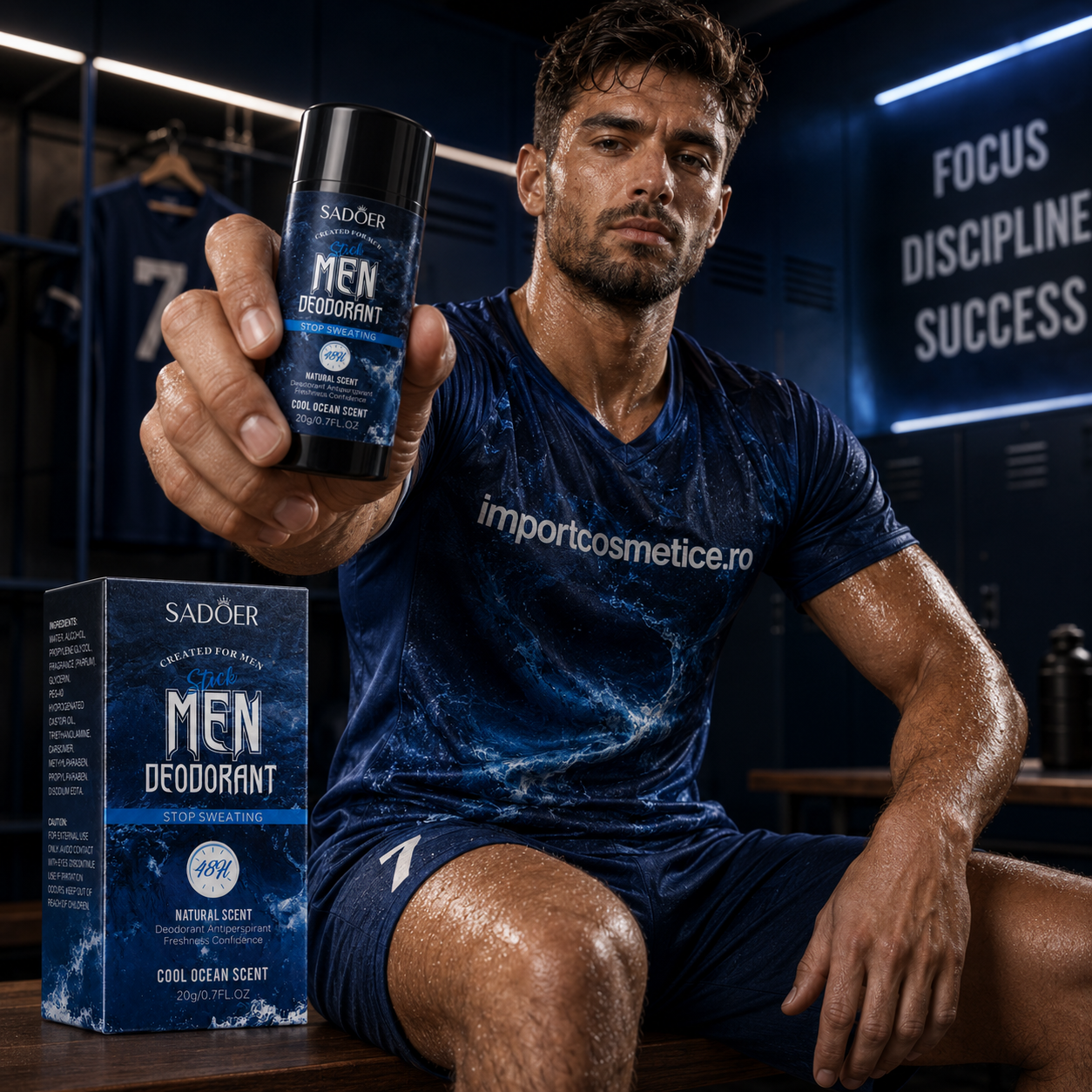 SADOER MEN DEODORANT STICK COOL OCEAN SCENT 20G