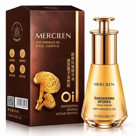 MERCILEN Ganoderma Spores Active Peptide – Ulei Facial Anti-Rid cu Peptide, 30 ml MXL3289