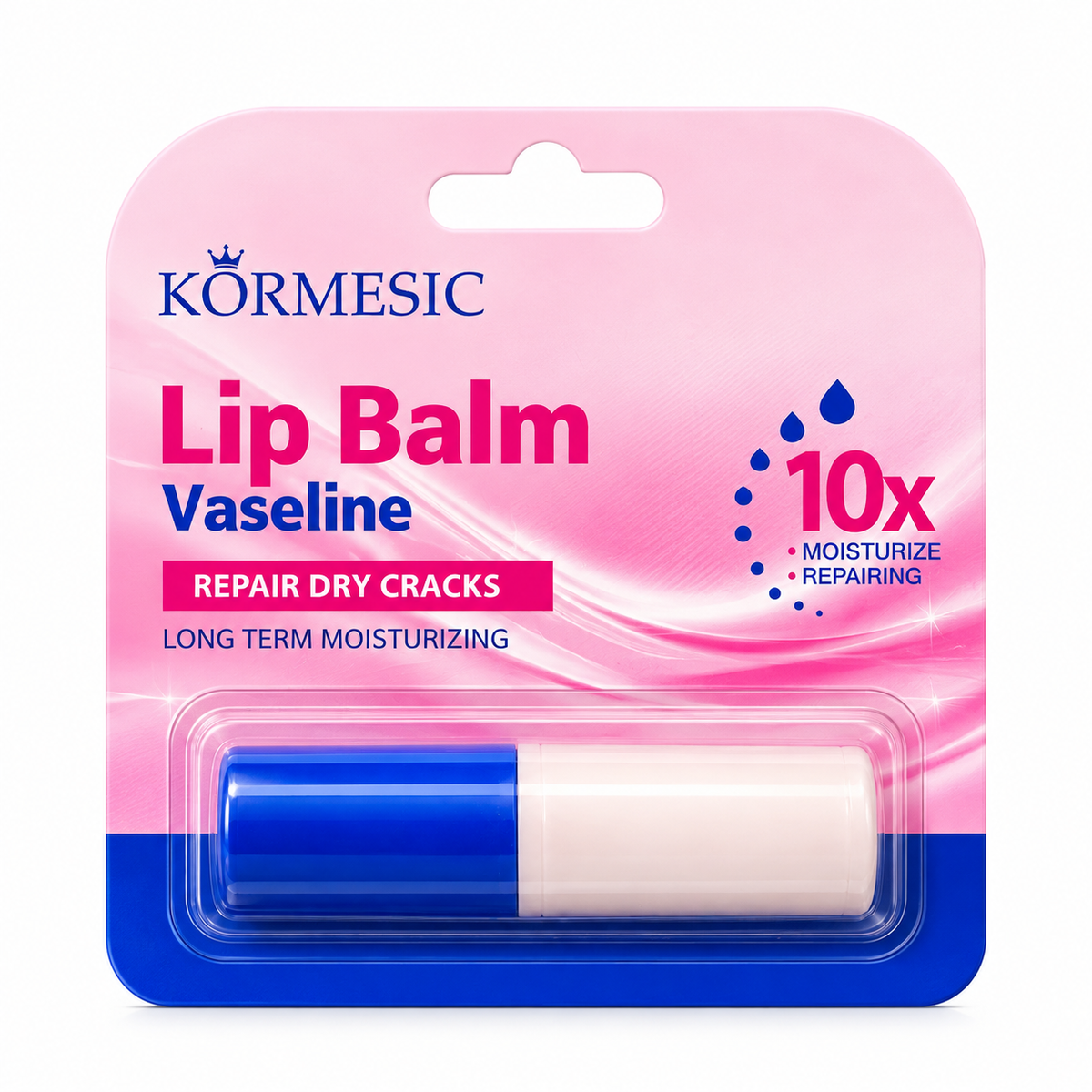 KÖRMESIC Lip Balm Vaseline 10x – Balsam Hidratant pentru Buze Uscate și Crăpate