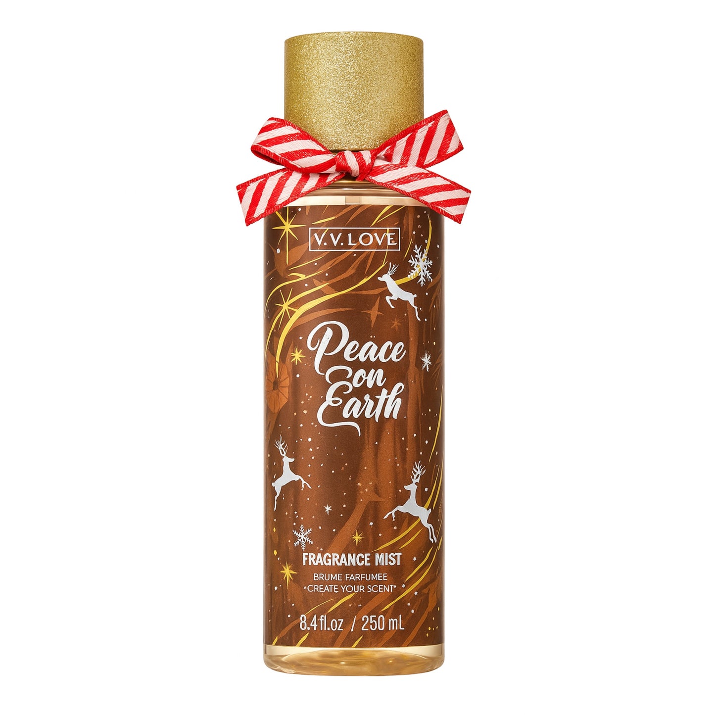 V.V. LOVE Peace on Earth – Apă de corp parfumată, Ediție de Crăciun 🎄✨