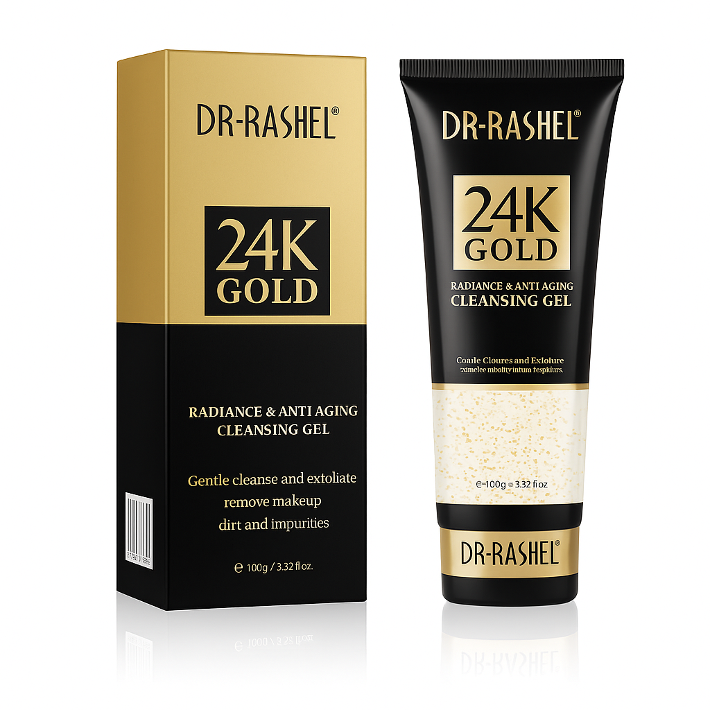 Dr. Rashel Gel de curățare facială cu aur 24K DRL-1483