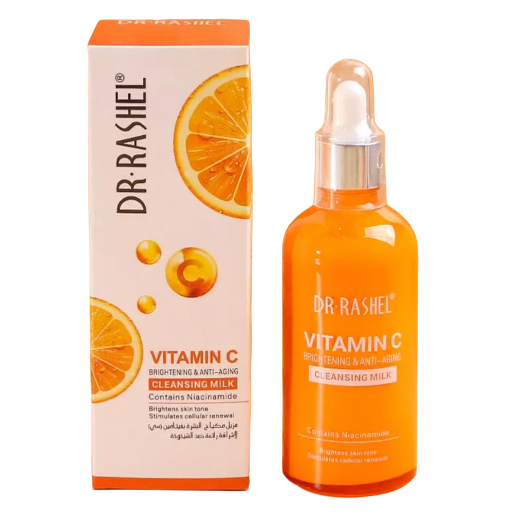 Dr. Rashel Lapte demachiant iluminator și anti-îmbătrânire cu Vitamina C DRL-1513