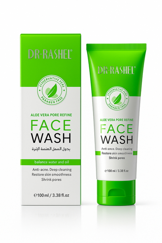 Dr. Rashel Gel de curățare facială cu Aloe Vera pentru micșorarea porilor DRL-1637