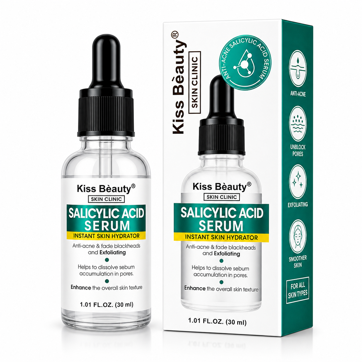 Kiss Beauty Salicylic Acid Serum – Instant Skin Hydrator