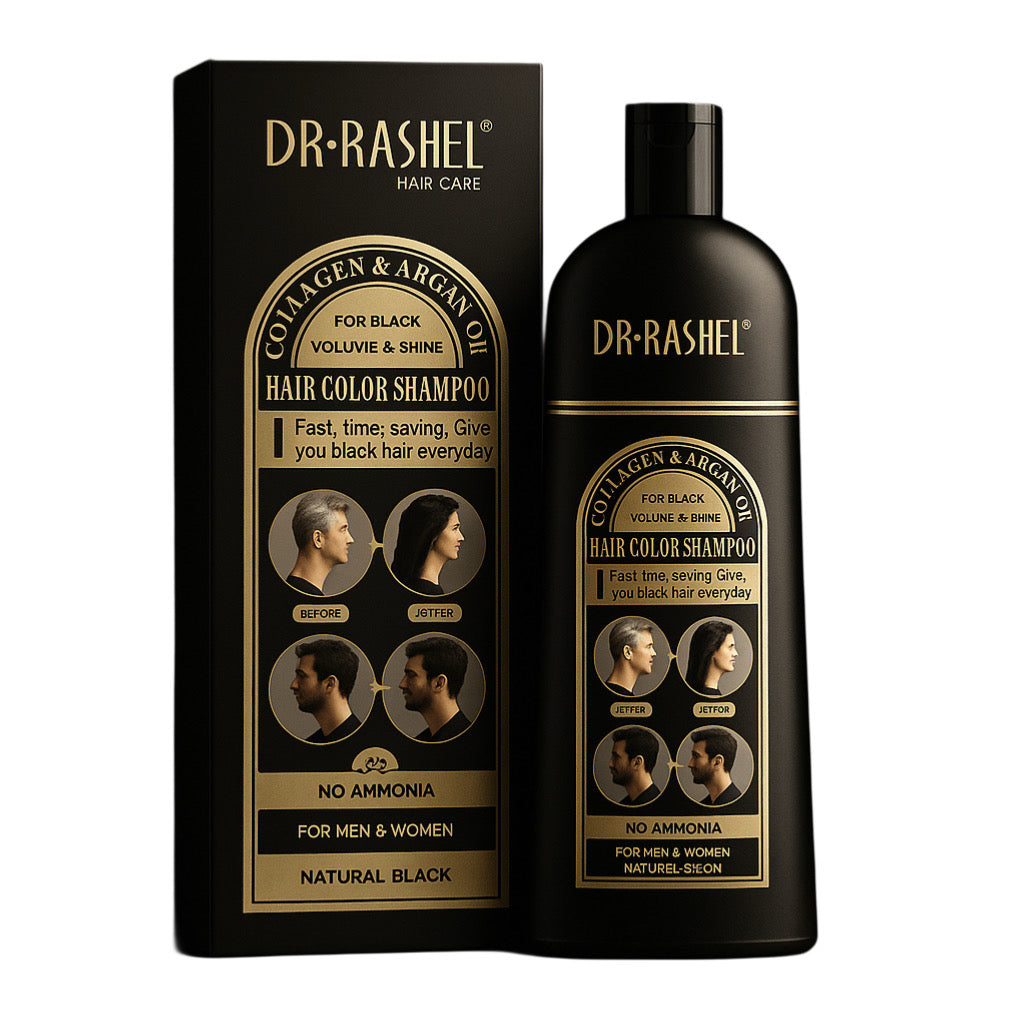 Șampon colorant pentru păr Dr. Rashel (negru) 400 ml.  DRL1751