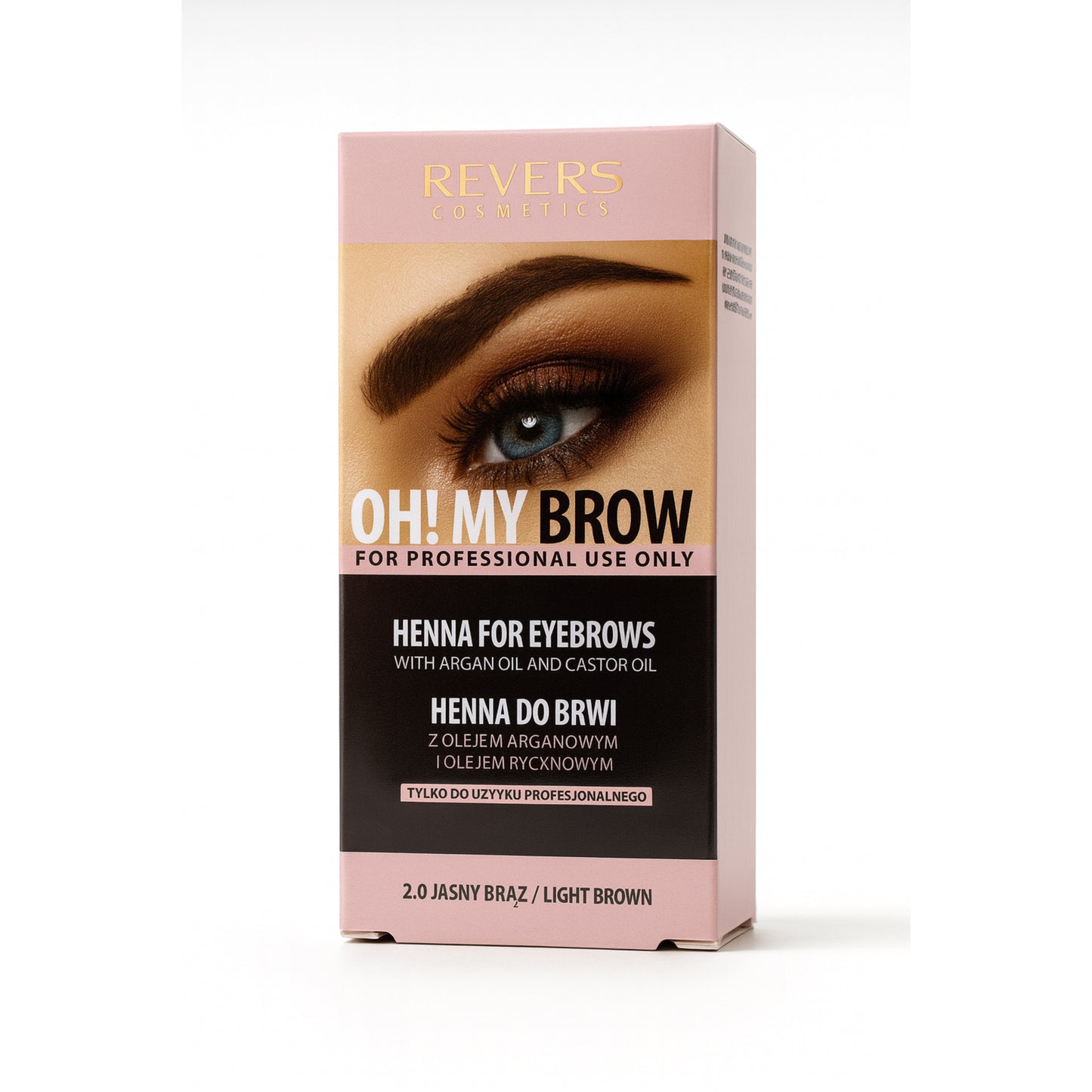 REVER’S COSMETICS OH! MY BROW Henna for Eyebrows Light Brown 012410
