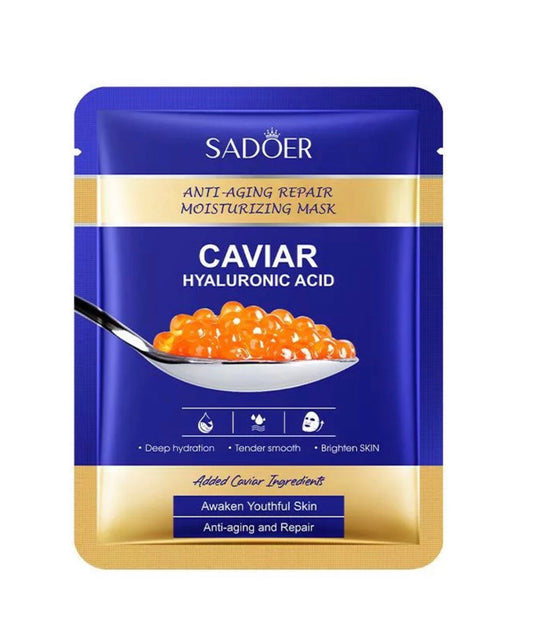 Sadoer – Mască facială cu extract de caviar și acid hialuronic, 25 g.  SD19349