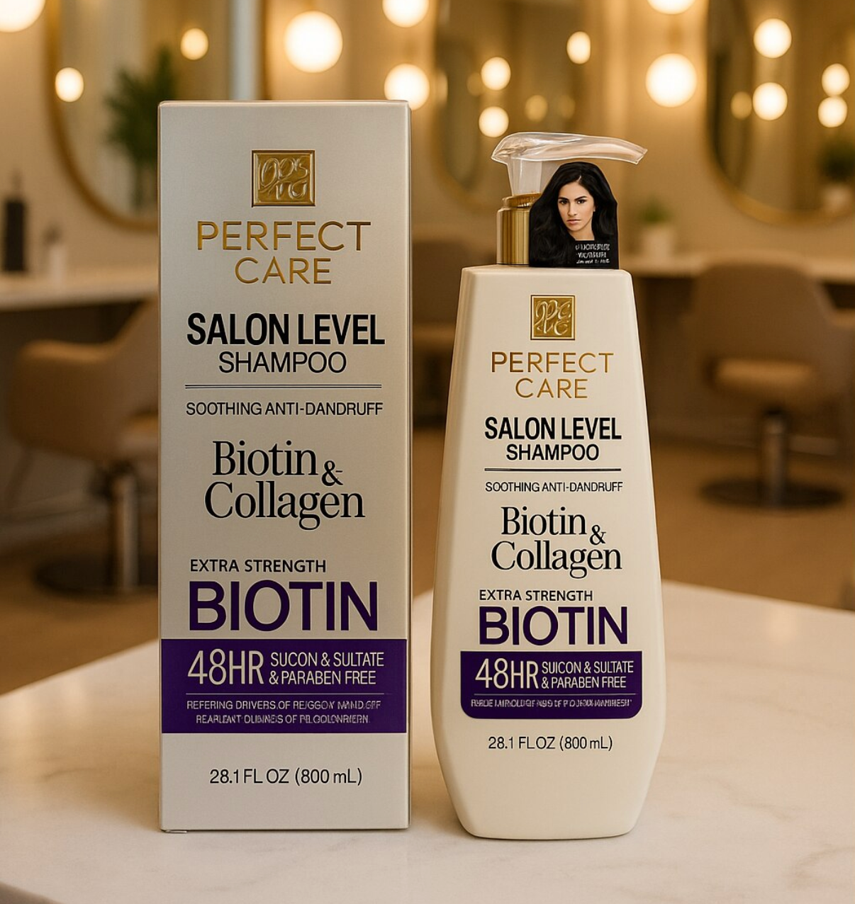 Sampon Professional Perfect Care cu Biotina si Colagen Fruit of The Wokali AC100/101/102