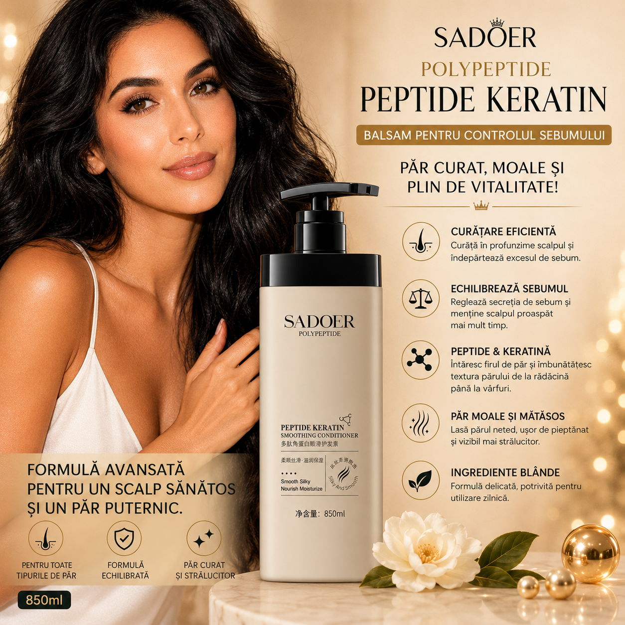 BALSAM SADOER POLYPEPTIDE PEPTIDE KERATIN SD11855