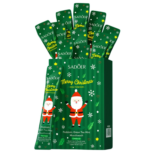 SADOER – Apă de gură cu Ceai Verde și Mentă (Ediție de Crăciun) 10g X 20buc
