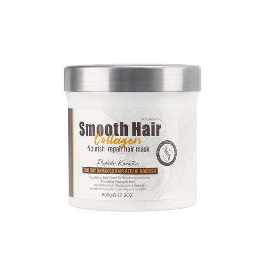 Mască de păr cu colagen și keratină – Smooth Hair Collagen Nourish & Repair Hair Mask 500 g SD40206