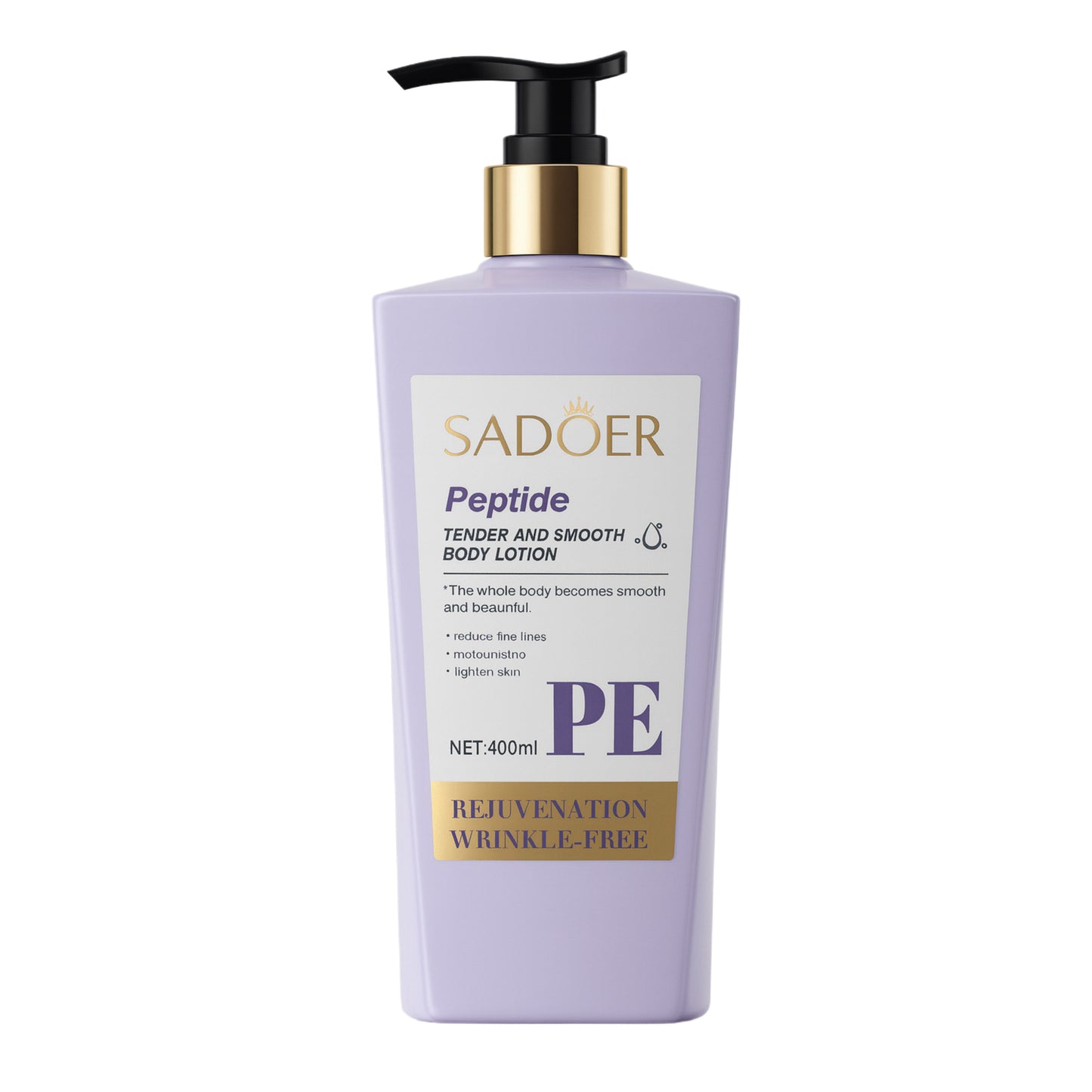 Loțiune de corp cu peptide – Sadoer Peptide Tender and Smooth Body Lotion 400 ml SD49827