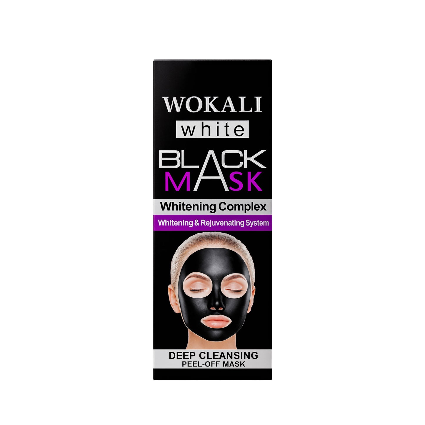 Mască Peel Off cu Complex Albire – WOKALI White Black Mask WKL402