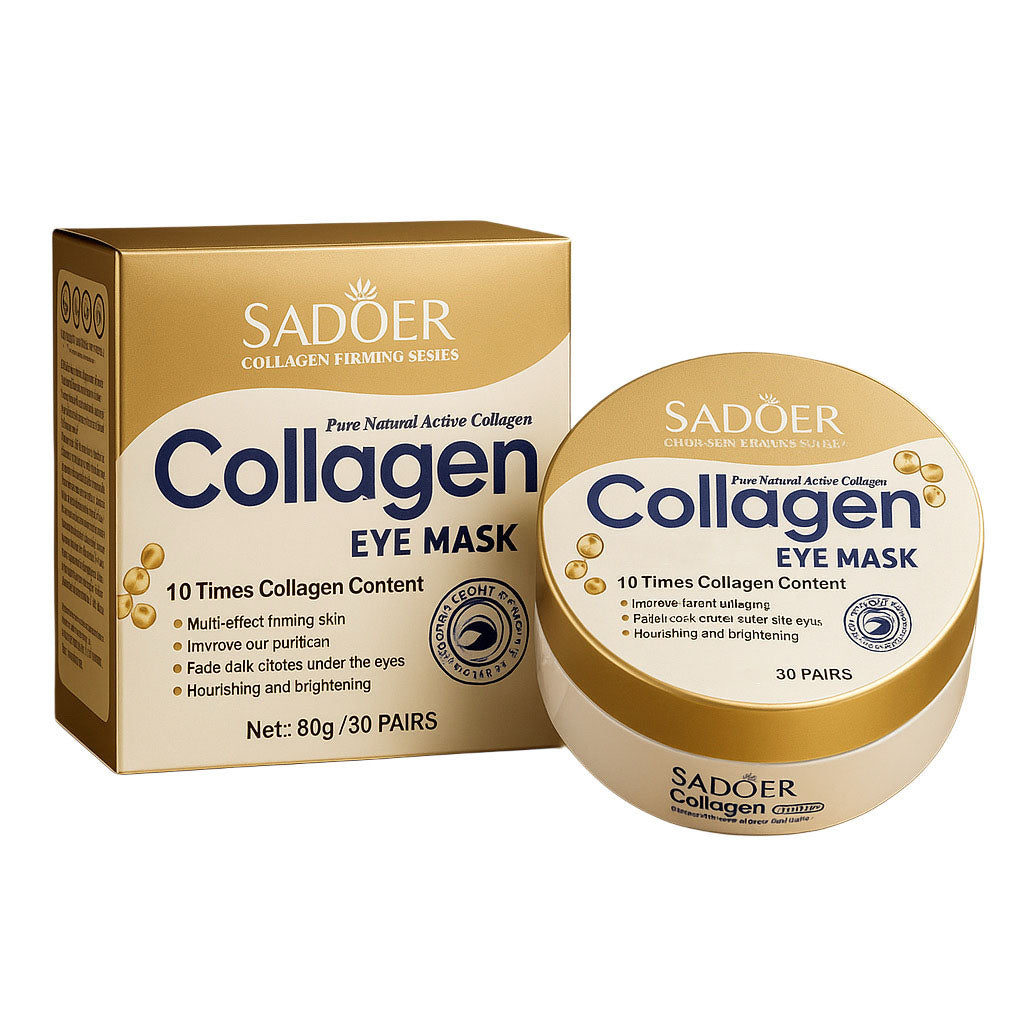 Set 60 Plasturi Hidrogel SADOER Premium pentru Ochi cu COLAGEN ANTI-INBATRINIRE Multi efect SD92700