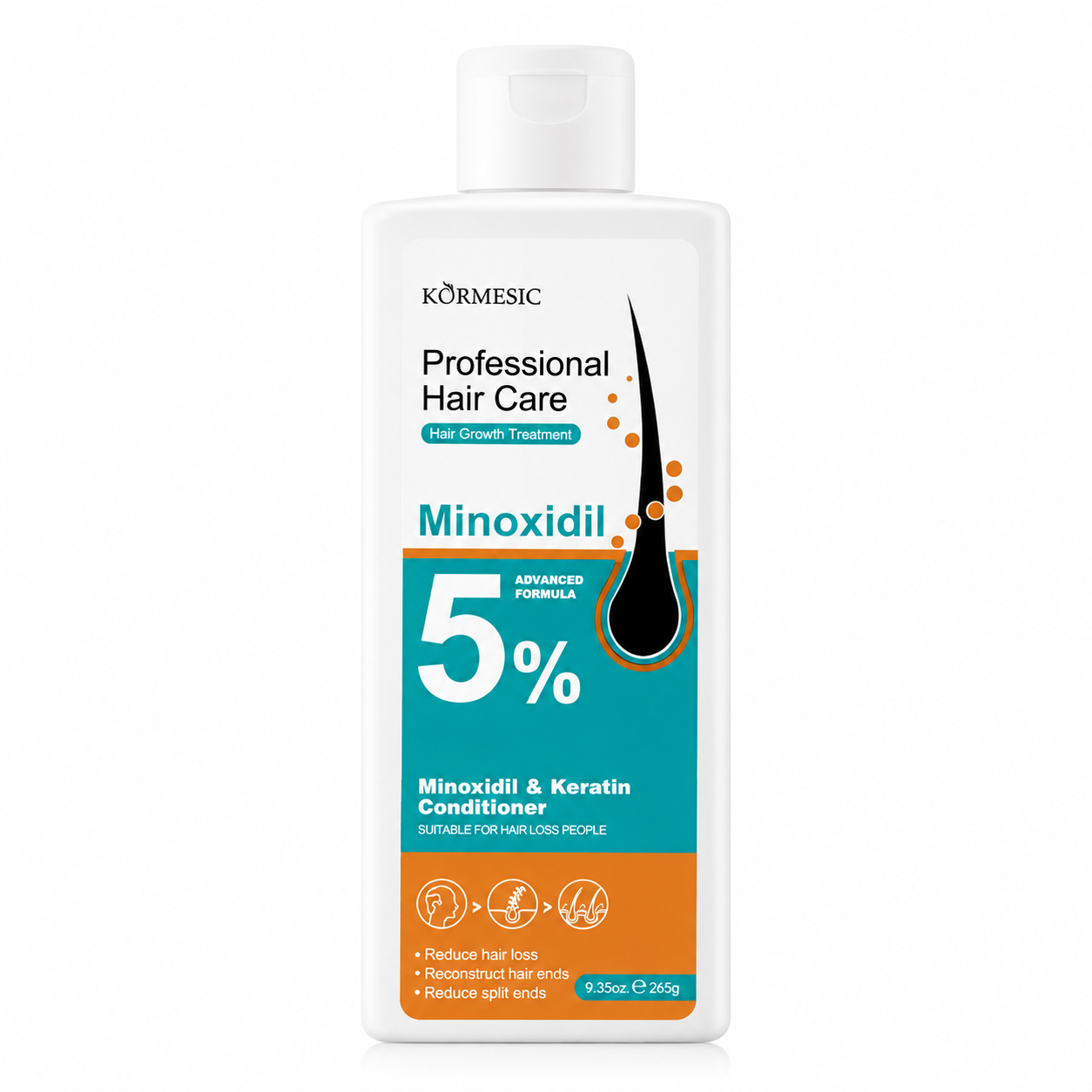 Kormesic Balsam cu minoxidil 5% și keratină 265g KMC798436